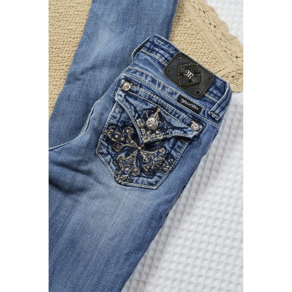 Miss Me Girls Embellished Jeans Size 16